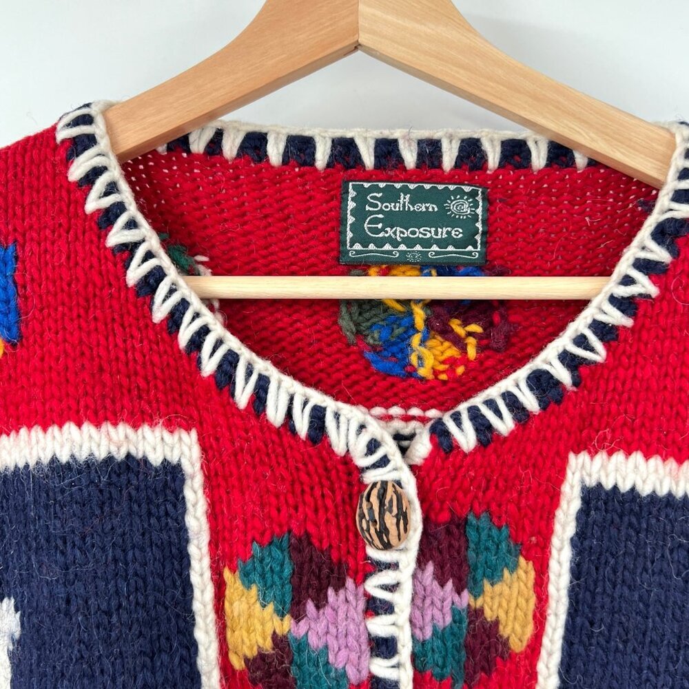 Southern Exposure Pure Wool Ecuadorian Cardigan - Picture 3 of 7